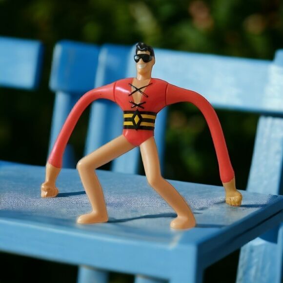 DC COMICS Plastic Elastic Man McDonalds Justice League Action Figure Cake Topper - Picture 12 of 12